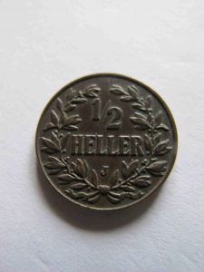 Германская Восточная Африка 1/2 геллера 1906 J