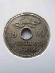Монета Германская Восточная Африка 10 геллеров 1909 J