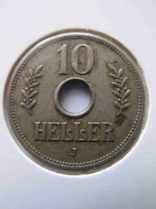 Германская Восточная Африка 10 геллеров 1909 J