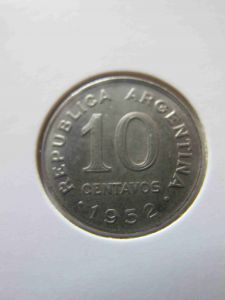 Аргентина 10 сентаво 1952