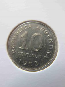 Аргентина 10 сентаво 1953