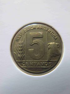 Аргентина 5 сентаво 1950