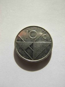 Аруба 10 центов 1987