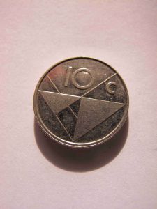 Аруба 10 центов 1992