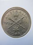 Монета Австралия 1 флорин 1951 серебро