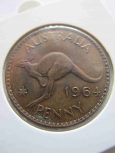 Австралия 1 пенни 1964