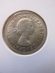 Монета Австралия 1 шиллинг 1957 серебро