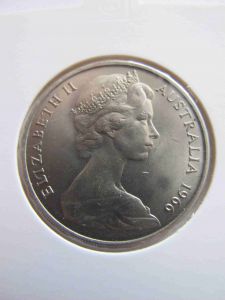 Австралия 20 центов 1966 UNC