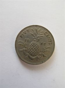 Багамские острова 5 центов 1969