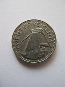 Барбадос 25 центов 1980