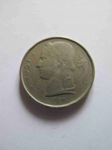 Бельгия 1 франк 1951 BELGIQVE