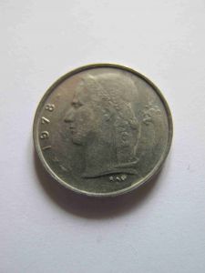 Бельгия 1 франк 1978 BELGIQVE