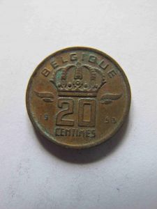 Бельгия 20 сентим 1953 BELGIQVE