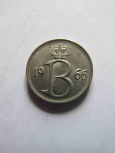 Бельгия 25 сентим 1966 BELGIQVE