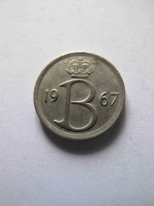 Бельгия 25 сентим 1967 BELGIQVE