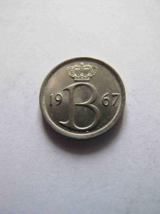 Бельгия 25 сентим 1967 BELGIE