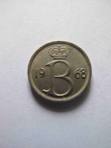 Бельгия 25 сентим 1968 BELGIQVE