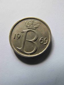 Бельгия 25 сентим 1969 BELGIE