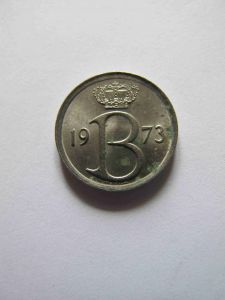 Бельгия 25 сентим 1973 BELGIE