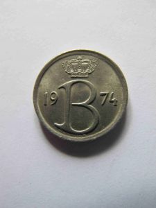 Бельгия 25 сентим 1974 BELGIE