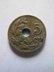 Монета Бельгия 5 сентим 1924 BELGIE