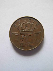 Бельгия 50 сентим 1952 BELGIE