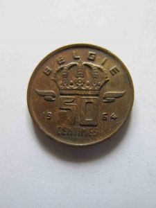 Бельгия 50 сентим 1964 BELGIE