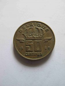 Бельгия 50 сентим 1969 BELGIQVE