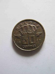 Бельгия 50 сентим 1977 BELGIE