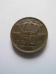 Бельгия 50 сентим 1980 BELGIE