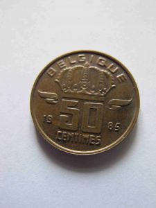 Бельгия 50 сентим 1985 BELGIQVE