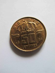 Бельгия 50 сентим 1994 BELGIE