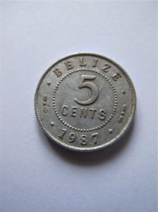  Белиз 5 центов 1987