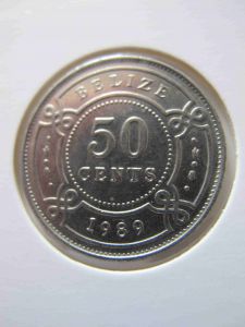 Белиз 50 центов 1989