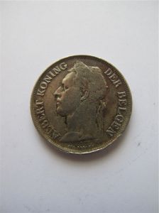 Бельгийское Конго 1 франк 1926 - km#21
