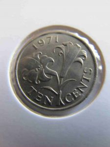Бермудские острова 10 центов 1971