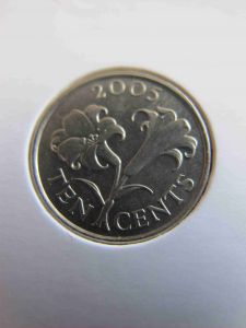 Бермудские острова 10 центов 2005