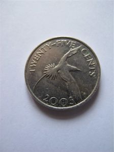 Бермудские острова 25 центов 2003