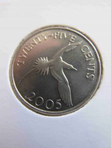 Бермудские острова 25 центов 2005