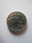 Монета Бермудские острова 5 центов 2000