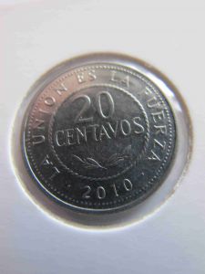 Боливия 20 сентаво 2010
