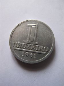 Бразилия 1 крузейро 1961