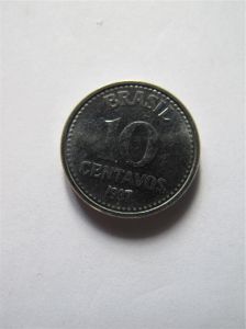 Бразилия 10 сентаво 1987