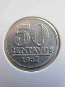 Бразилия 50 сентаво 1957