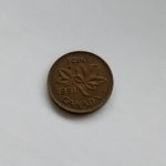 Монета Канада 1 цент 1951