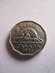 Канада 5 центов 1946