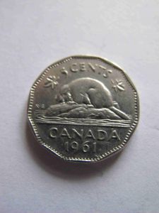 Канада 5 центов 1961