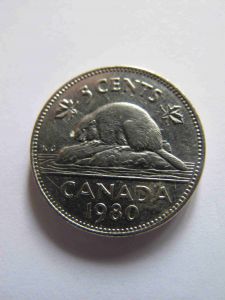Канада 5 центов 1980