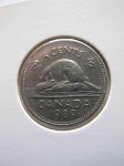 Монета Канада 5 центов 1989