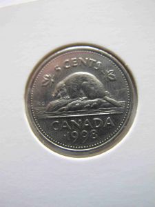 Канада 5 центов 1998